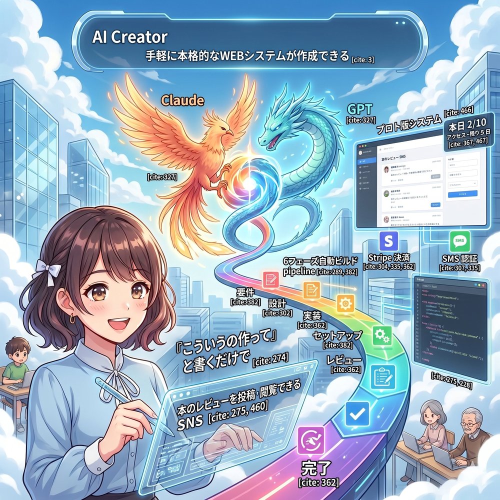 AI Makotokun — 手軽に本格的なWEBシステムが作成できる